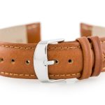 Pasek skórzany do zegarka W83 - brązowy - 22mm