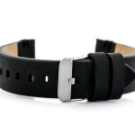 Pasek skórzany do zegarka W110 - czarny - 22mm