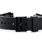 Pasek gumowy do zegarka - model 5 czarny - 18mm