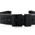 Pasek gumowy do zegarka - model 6 czarny - 18mm