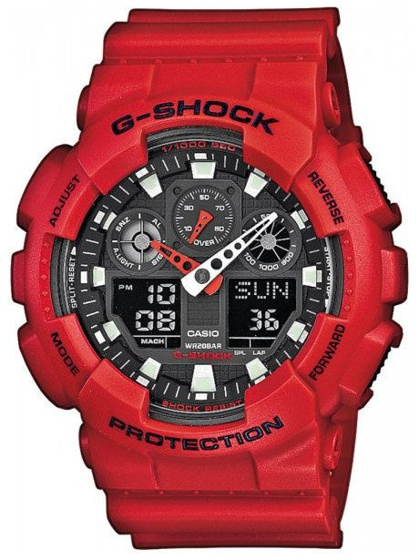 16342_4 ZEGAREK MĘSKI CASIO G-SHOCK GA-100B-4AER (zd135d) + BOX - obrazek 1