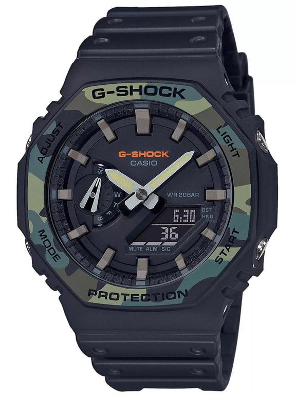 16361_1 ZEGAREK MĘSKI CASIO G-SHOCK OCTAGON GA-2100SU-1AER (zd139d) - obrazek 1