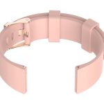 Pasek gumowy do zegarka U15 - różowy/rosegold - 22mm