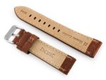 Pasek skórzany do zegarka W48 - PREMIUM - ciemnobrązowy I - 22mm - obrazek 3