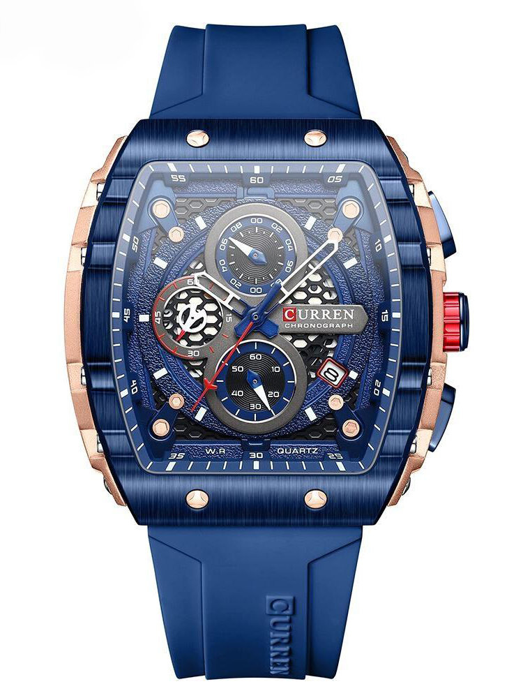 50101_1 ZEGAREK MĘSKI CURREN 8442 (zc046f) + BOX - obrazek 1