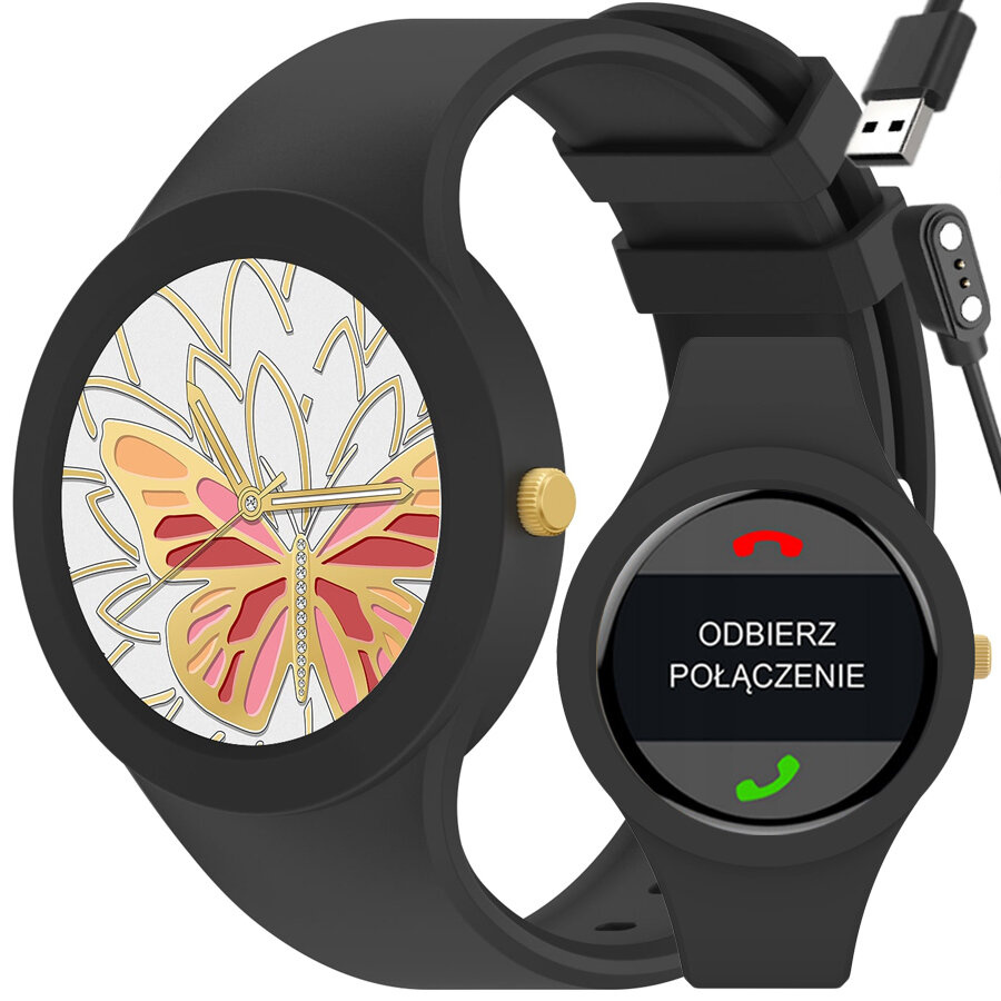 51458_14 SMARTWATCH DAMSKI GRAVITY GT14-3 - ROZMOWY BLUETOOTH, WŁASNE TARCZE (sg026c) - obrazek 1