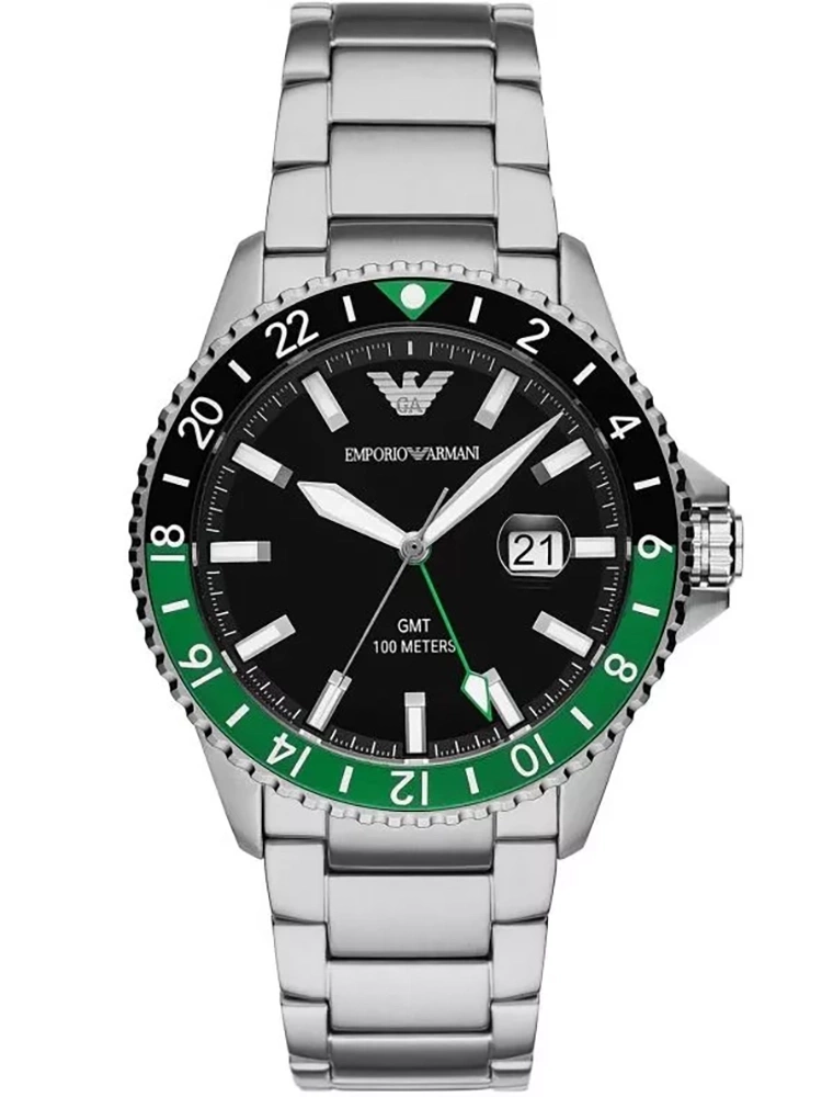 53156_1 ZEGAREK MĘSKI EMPORIO ARMANI AR11589 - Diver GMT (zi112a) - obrazek 1