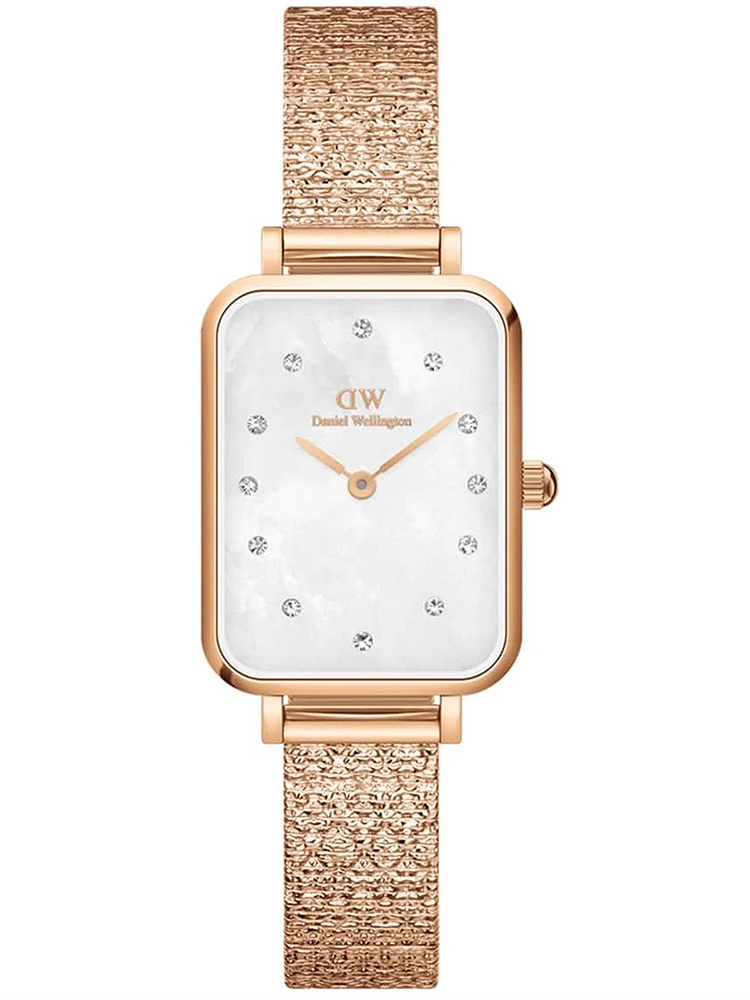 55552_1 ZEGAREK DAMSKI DANIEL WELLINGTON Quadro Lumine Pressed Piano 20mm DW00100578 + BOX (zw519b) - obrazek 1