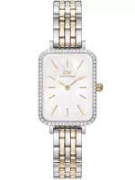 ZEGAREK DAMSKI DANIEL WELLINGTON Quadro Lumine Bezel 5-Link Two-Tone DW00100671 + BOX (zw519g)