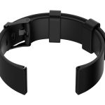 Pasek gumowy do zegarka U15 - czarny/czarny - 22mm