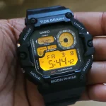 ZEGAREK MĘSKI CASIO Digital Moonphase WS-1700H-1AV + BOX - obrazek 4