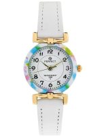 ZEGAREK DZIECIĘCY PERFECT LP004-06 KOMUNIJNY - biały/kolorowy + BOX