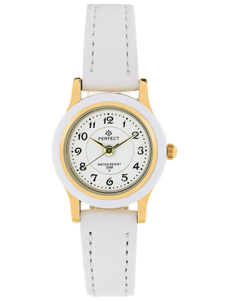 45196_1 ZEGAREK KOMUNIJNY DZIECIĘCY PERFECT LP195-03 biały + BOX - obrazek 1