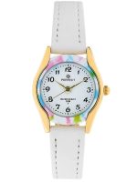 ZEGAREK DZIECIĘCY PERFECT LP223-05 KOMUNIJNY - biały/kolorowy + BOX