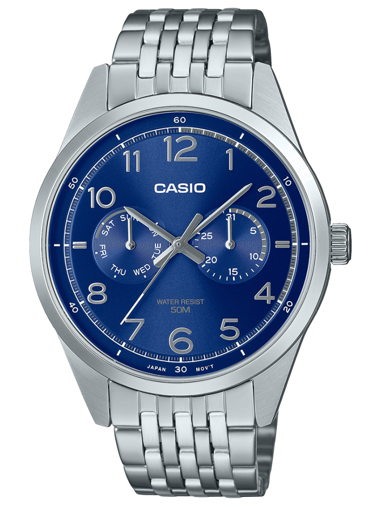 55937_4 ZEGAREK MĘSKI CASIO MTP-E340D-2A (zd264b) + BOX - obrazek 1