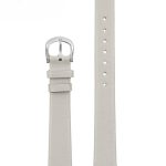 Pasek skórzany do zegarka W36L - jasny szary - 18mm