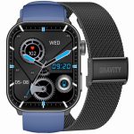 SMARTWATCH UNISEX GRAVITY GT28-3 - ROZMOWY BLUETOOTH, DODATKOWY PASEK (sg037c)