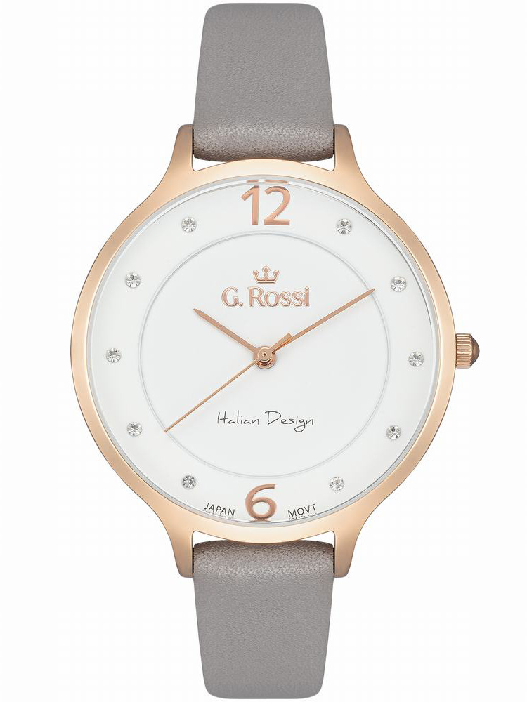 55911_2 ZEGAREK DAMSKI G. ROSSI G.R10411A-3B4 NA PASKU (zg714h) + BOX - obrazek 1
