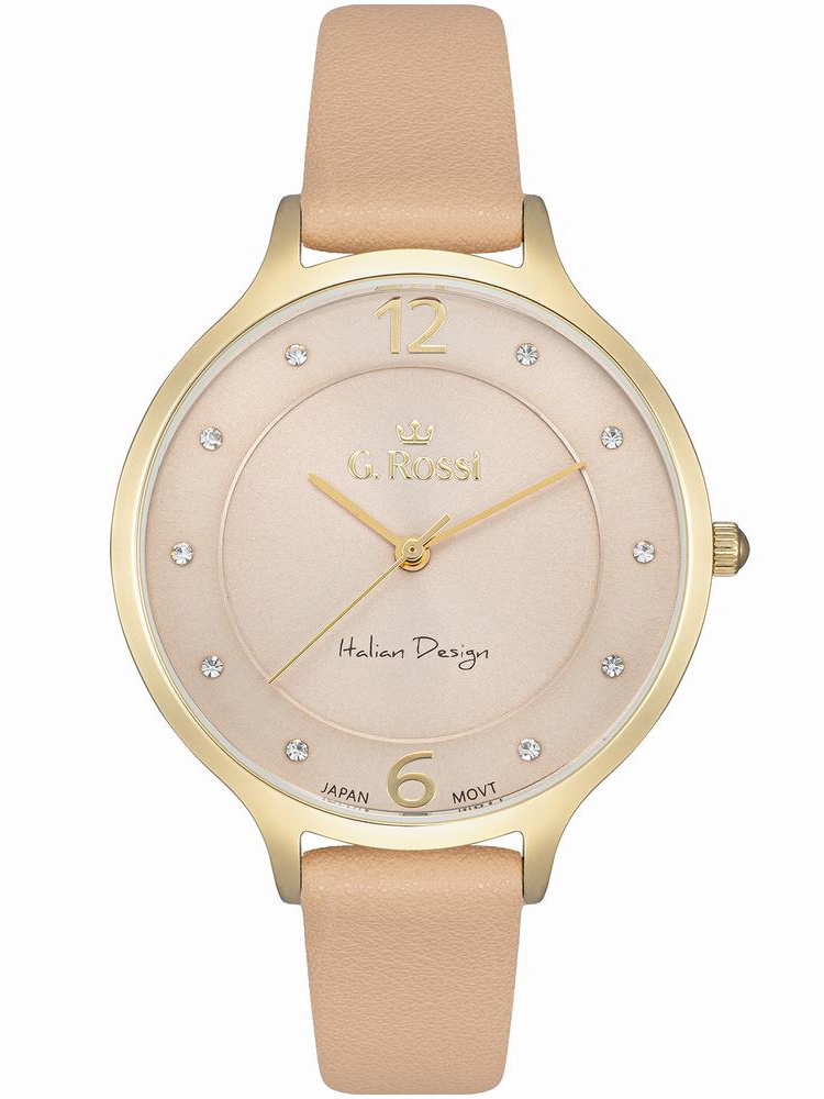 55912_2 ZEGAREK DAMSKI G. ROSSI G.R10411A-2B2 NA PASKU (zg714i) + BOX - obrazek 1