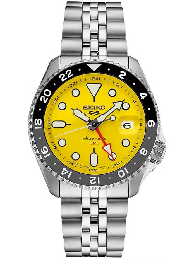 56224_1 ZEGAREK MĘSKI SEIKO 5 SPORTS SSK017K1 GMT AUTOMAT WR100 + BOX - obrazek 1