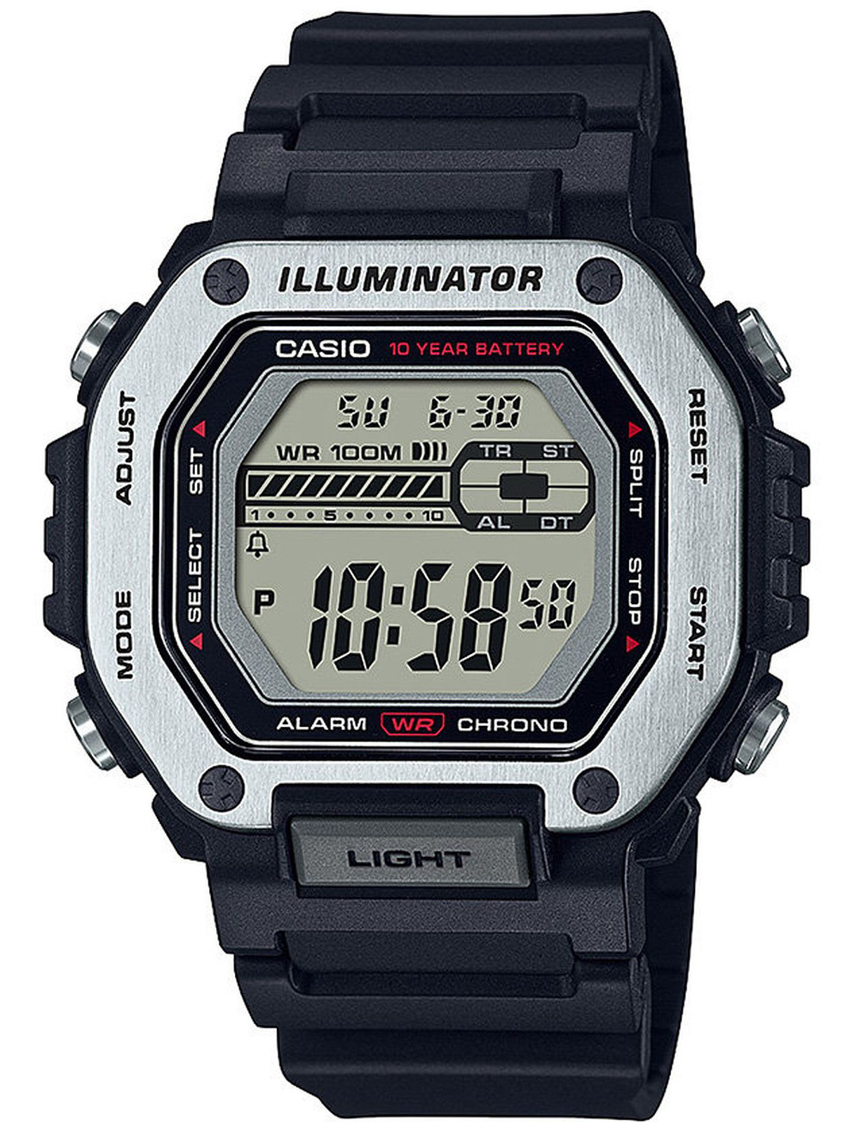 56625_1 ZEGAREK MĘSKI CASIO MWD-110H-1AV + BOX (zd287a) - obrazek 1