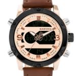 ZEGAREK MĘSKI NAVIFORCE - NF9097 (zn043e) - brown/rosegold
