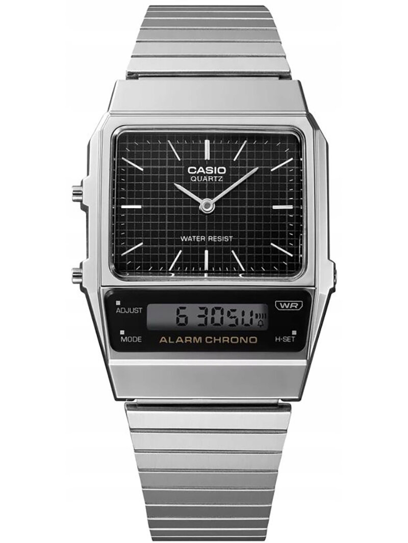 27604_3 ZEGAREK UNISEX CASIO Vintage Dual Time AQ-800E-1ADF + BOX - obrazek 1