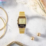 ZEGAREK UNISEX CASIO Vintage Dual Time AQ-800EG-9ADF  + BOX - obrazek 8