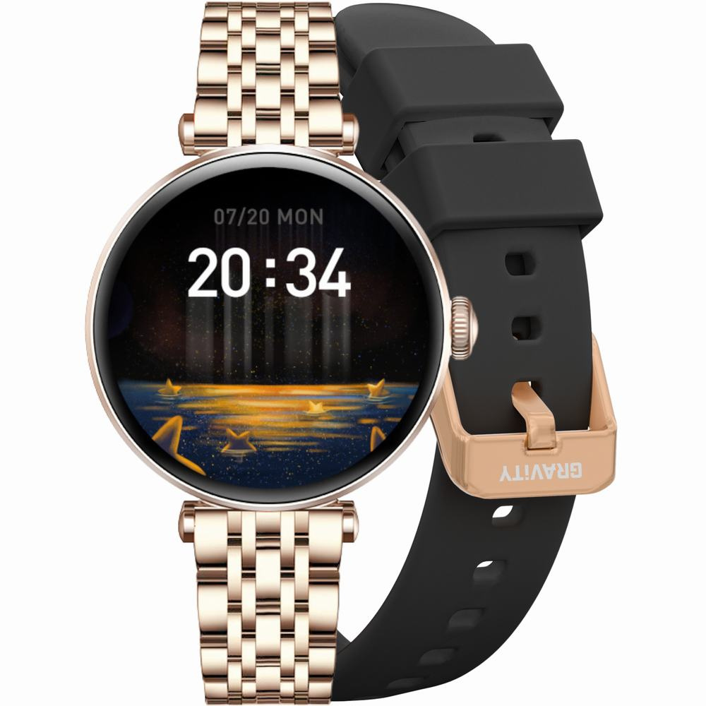 56669_1 SMARTWATCH DAMSKI GRAVITY GT26-6 - DODATKOWY PASEK (sg042f) - obrazek 1