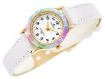 ZEGAREK KOMUNIJNY DZIECIĘCY PERFECT LP195-05 - biały + BOX - obrazek 2
