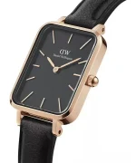ZEGAREK DAMSKI DANIEL WELLINGTON DW00100435 - Quadro Pressed Sheffield Rose Gold 20mm + BOX - obrazek 2