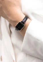 ZEGAREK DAMSKI DANIEL WELLINGTON DW00100435 - Quadro Pressed Sheffield Rose Gold 20mm + BOX - obrazek 4