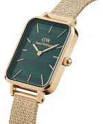 ZEGAREK DAMSKI DANIEL WELLINGTON Quadro Pressed Evergold Emerald 20mm DW00100561+ BOX (zw505m) - obrazek 2