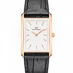 ZEGAREK DAMSKI DANIEL WELLINGTON Bound Black Crocodile Rose Gold 24mm DW00100698 + BOX