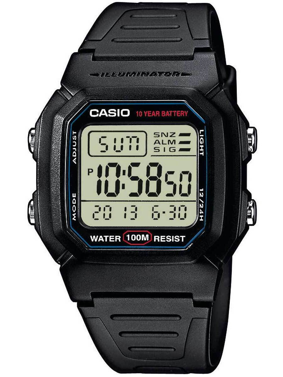 14615_1 ZEGAREK MĘSKI CASIO W-800H-1A (zd100a) - KLASYKA + BOX - obrazek 1