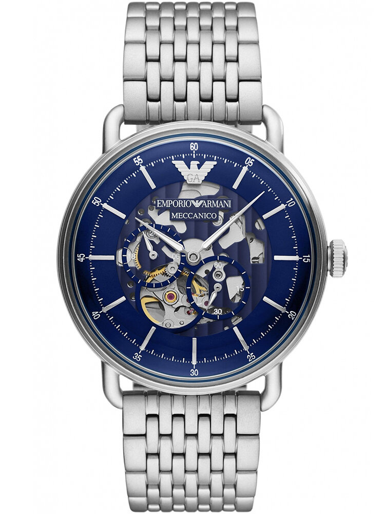 28384_1 ZEGAREK MĘSKI EMPORIO ARMANI AVIATOR AUTOMATIC AR60024 + BOX (zi098a) - obrazek 1