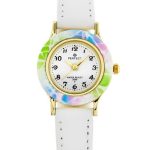 ZEGAREK DZIECIĘCY PERFECT LP165-05 - KOMUNIJNY - biały (zp808b)