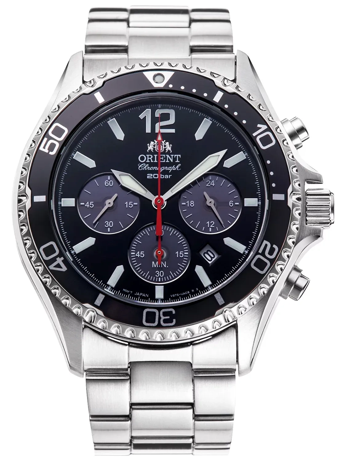 31035_6 Zegarek Męski Orient Sports Solar Chronograph RA-TX0202B10B + BOX - obrazek 1